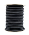 Spool of Shock Cord Elastic Bungee Nylon For DIY And Outdoors In Black, durable stretch cord, suitable for camping and crafting projects.