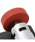 Close-up of the Versatile Bench Grinder With Two 2.75 Inch Wheels and Powerful Brushless Motor for precise sanding.