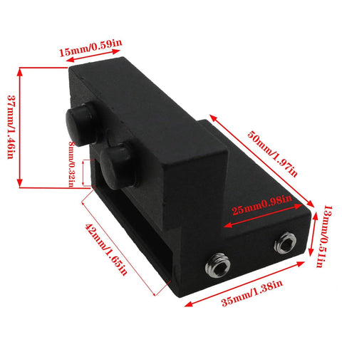 Two Pack Barn Door Stopper Set For Top Track And Roller Doors Heavy Duty Aluminum Alloy Construction With Black Powder Coat