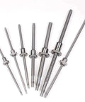 Premium C5 Precision Lead Screw Kit Featuring 1050mm RM2010 Ball Screw With Machined Ends, Heavy Duty Ballnut, Robust Nut Housing, End Support Bracket, And Sleek Coupler For Serious DIY CNC Upgrades, set of ball screws
