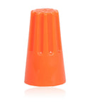 Orange Electrical Wire Connector Screw Terminal Kit 500 Pack Cone Shaped No Fuss Twist On UL Listed RoHS Compliant shown front view