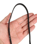 4 Pack 104XL Timing Belt 0.37 In Width 0.20 In Pitch 52 Teeth Rubber Cogged Geared Drive Belt held in hand