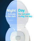 Toilet night light with motion sensor and LED 9 color modes auto on in the dark brighten your bathroom for late night pee breaks funny novelty gag gift.
