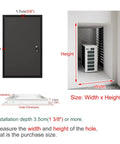 Tough As Nails Aluminum Wall Access Panel And Heavy Duty Hidden Service Door For Air Conditioning And Plumbing Repairs, dimensions shown.