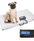 Hella Heavy Duty Digital Pet Scale 660 Lb Capacity Stainless Steel Platform Dog Weighing Machine With Power Adapter for large pug.