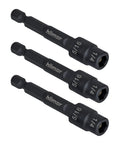 2.75 Inch Reversible Magnetic Nut Driver Set 3 Pack From One Sixteenth Inch To Five Sixteenth Inch Sizes Alloy Steel