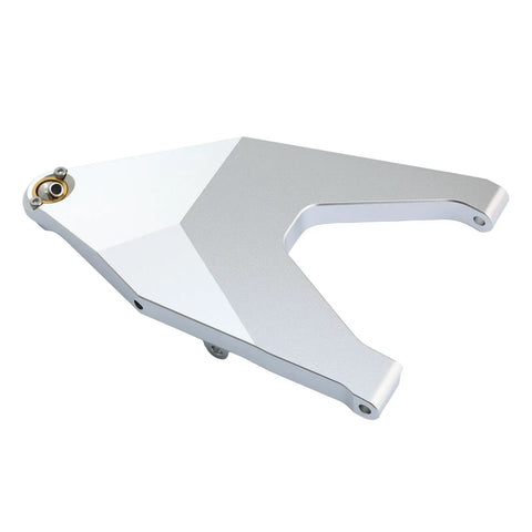 2Pcs Alloy Front Lower Suspension Arm Upgrade Kit For 1 By 7 UDR RC Car Replacement 8532, silver alloy arm with mount holes