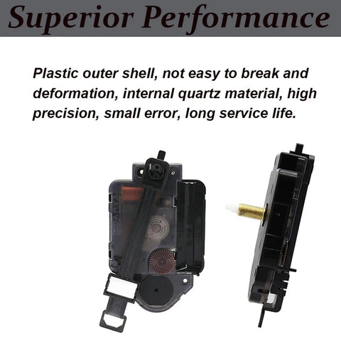 DIY Dope Quartz Clock Movement Kit with pendulum mechanism and side view for replacement parts and repairs.