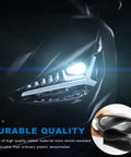 Road Ready Universal 80mm Headlight Dust Caps 4 Pack Rubber Sealing Protective Covers shown with headlight close-up
