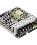 LRS-50-12 12V 4.2A Switching Power Supply Withstand 300VAC Surge, compact 1U low profile view, honeycomb design, terminals visible