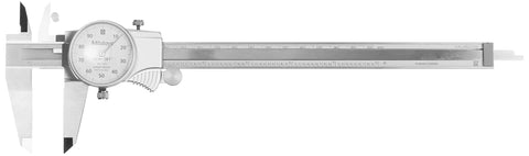 Big Range Dial Caliper 0 To 8 Inch With 0.001 Inch Graduation shown with smooth dial and TiN coated sliding surface