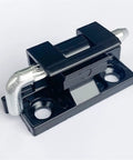 Tough As Nails Zinc Alloy Sliding Latch Lock With Hidden Spring Catch Built Like A Tank For Electrical Cabinets Or Heavy Entryway Doors Smooth Operating Gate Hardware That Truly Delivers, detailed view showing the latch and spring mechanism.
