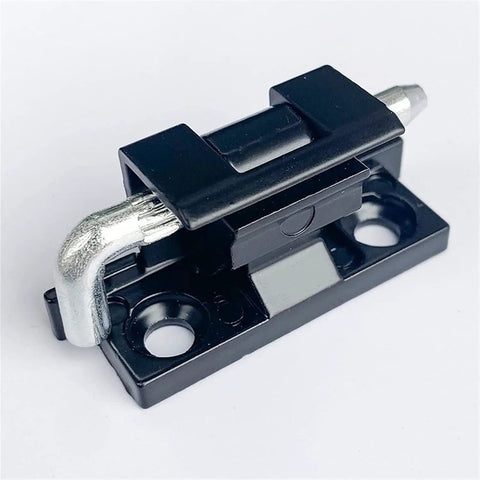 Tough As Nails Zinc Alloy Sliding Latch Lock With Hidden Spring Catch Built Like A Tank For Electrical Cabinets Or Heavy Entryway Doors Smooth Operating Gate Hardware That Truly Delivers, detailed view showing the latch and spring mechanism.
