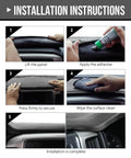 G-PLUS TPE dash cover for Dodge Ram 1994–1997, gray; installation steps 1–5 shown.