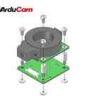 Exploded view of Turn Your 12.3MP IMX477 HQ Camera Into USB Webcam With This CSI To USB UVC Adapter Board For Raspberry Pi And More No Driver Install Needed Plug And Play Ready Great For Laptops PCs Android Devices