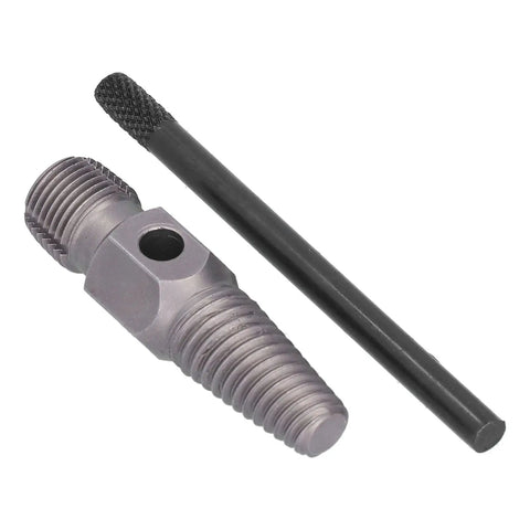 Premium High Carbon Steel Broken Pipe Extractor Repair Kit With Handle For Plumber Pros. Effortlessly Remove Stripped Threads And Broken Water Pipe Ends Using This Heavy Duty 3/4 Inch Threaded Screw Bit Tool That Works Like A Charm On Any Messy Job Site.