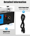 Detailed view of Infrared Pro Grade Preheating Station For SMD PCB Rework And BGA Welder with power cord and support feet