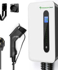 Smart Level 2 EV Charger For Home Use 40/32 Amp Wall EVSE 220 240 Volt Plug In 30 Ft Cable NEMA 14-50 with accessories