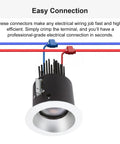 60 Piece Solderless Quick Splice Wire Connectors Set For 22-10 AWG Wiring Lock Snap Electrical Connectors in use on ceiling light