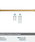 Faraday Champagne Bronze Cabinet Pull Twelve and Five Eighths Inch Center to Center Thirteen and Seven Sixteen Inch Overall Length with screws