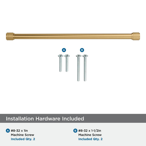 Faraday Champagne Bronze Cabinet Pull Twelve and Five Eighths Inch Center to Center Thirteen and Seven Sixteen Inch Overall Length with screws