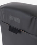 Side view of Trasher Vehicle Trash Can For Cars And Trucks, rugged modular utility bag with waterproof lining, heavy duty.
