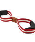 Heavy Duty Lifting Straps For Weightlifting With Figure Eight Design Anti Slip Grip Wrist Support, red and white, XL size