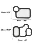 VTEC Solenoid Gasket And Spool Valve Filter Screen Kit Pack Of 2 For Honda CRV Accord Civic Element Fit And Acura RDX RSX TSX Black Durable OE Replacement