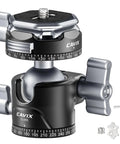 Arca QR Ball Head For Tripods And Sliders With One Quarter Inch And Three Eighths Inch Threads 360 Degree Pan Heavy Duty CNC