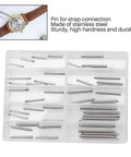 Watch Band Pins And Spring Bar Replacement Kit For Easy No Sweat Fixes Stainless Steel Pins In Two Boxes With Ten Sizes
