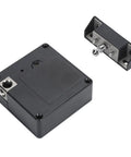 Seamless NFC Electronic Drawer Lock With Discreet Invisible Cabinet Mount, black, compact design for easy installation.