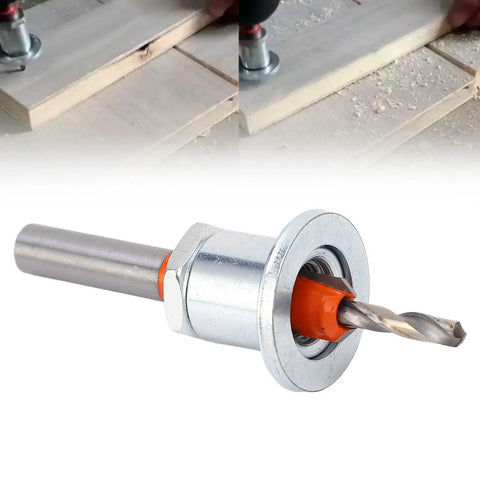 Heavy Duty Adjustable Depth Countersink Drill Bit With Slick Flute Design For Woodworking And Metal Drilling close-up view