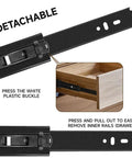 Heavy Duty 18 Inch Full Extension Drawer Slides With Ball Bearing Smooth Glide Built To Haul 100 Lb Loads No Sag Bracket demonstration