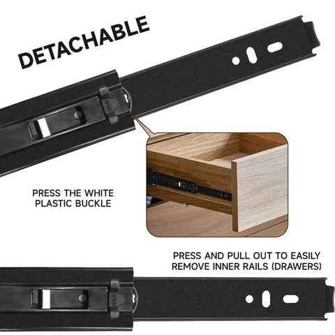 Heavy Duty 18 Inch Full Extension Drawer Slides With Ball Bearing Smooth Glide Built To Haul 100 Lb Loads No Sag Bracket demonstration