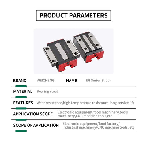 Get This High Precision Linear Guide Rail Kit For Your CNC Machine Or 3D Printer With Egh15ca Egw15cc Carriage Slider Block bearing steel