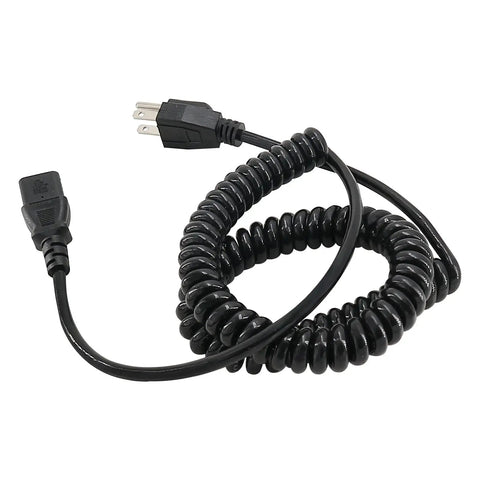 Heavy Duty Electric Pallet Jack Charger Cable Replacement Harness For Big Joe E25 Ez30 E30 D40 Walkie Tugger Stackers coiled black power cord.