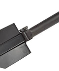 Ultra Lightweight Entrenching Tool With Pouch Lockable Four Position Folding Blade Telescopic High Impact Polymer Handle No Welds Or Rivets For Extra Beefed Up Durability Multifunction Camp And Survival Gear shovel folded.