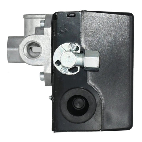Side view of Pressure Switch For IR Parts 145 to 175 Psi Air Compressor 4 Port Side Wire Feed Adjustable Unloader Replacement 23474653 And 23474653R Durable Compatible With SS3 And More