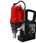 Professional Mag Drill With Stepless Speed Control For Steel Structures, heavy duty magnetic drill press with red motor.