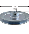 6 Inch Single Groove V Belt Pulley For A B 5L 4L Belts Carbon Steel Motor Pulley With Three Quarter Inch Bore Zinc Plated Durable 1020 Steel Drive Sheave Built Tough For Small Machinery And DIY Projects