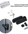 Black Heavy Duty Aluminum Window And Door Sash Lever Handle For Easy Install Replacement Lock shown with mounting screws