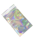 Holographic Metallic Poly Mailers Self Sealing Glitter Bags For Shipping And Packaging 4.5 By 6.5 Inch Outer Size With 1.57 Inch Seal