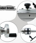 Close-up details of Drill Tailstock B12 Live Center high accuracy for mini lathe machine bead machine revolving center DIY professional accessory
