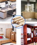21 Pieces Hardwood Grooved Wooden Dowels Assorted Sizes M6 M8 M10 used in furniture and woodworking projects