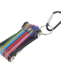 Top Notch Foldable Hex Key Wrench Set With Vibrant Colored Metric L Tools For Bike Repair Bathroom Tap Fixes And Multi Function Hand Tool Kit With Sturdy Coating That Fits Any Pocket And Makes DIY Jobs A Total Breeze To Handle, foldable steel key set on keyring