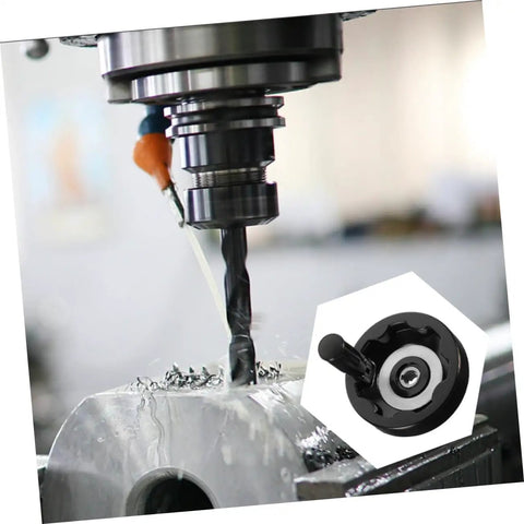 Eight Pieces Detachable Hand Wheels For Mills And Lathes Dead Nuts Precise Revolving Knobs With Slick Insulated Grip Built Tough For Heavy Duty Machine Tool Adjustments Ready To Roll Anytime