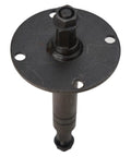 Top view of Beefy Exercise Bike Middle Wheel Axle Replacement Shaft For Front Fork With Nuts 20mm 165mm Length 60mm Hole Spacing Black Metal