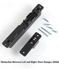 Hidden Hydraulic Door Closer With Ultra Quiet Soft Close, Anti Pinch Safety, Auto Rebound Tech For Interior Doors, Sleek Hidden Mount
