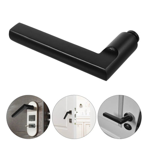 Black Aluminum Door Handle Replacement For Bedroom, Bathroom, And Toilet Doors Built To Last Rust Resistant And Waterproof