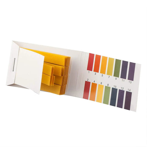 PH Indicator Strips Short Range Test Paper Litmus Strips for Home Use two packs with color chart visible